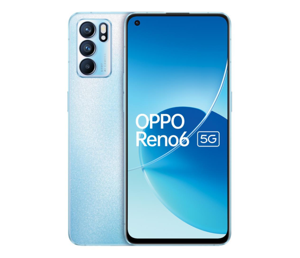 OPPO Reno6 5G 8/128GB błękitny 90Hz - 678271 - zdjęcie
